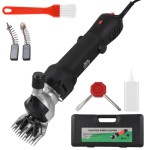 690W Electric Sheep Shears for Livestock, 6-Speed Adjustable Grooming Kit